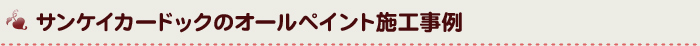 サンケイカードックのオールペイント施工事例